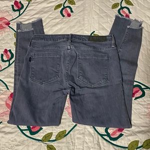Parker Smith Light Denim Fray Bottom Jeans